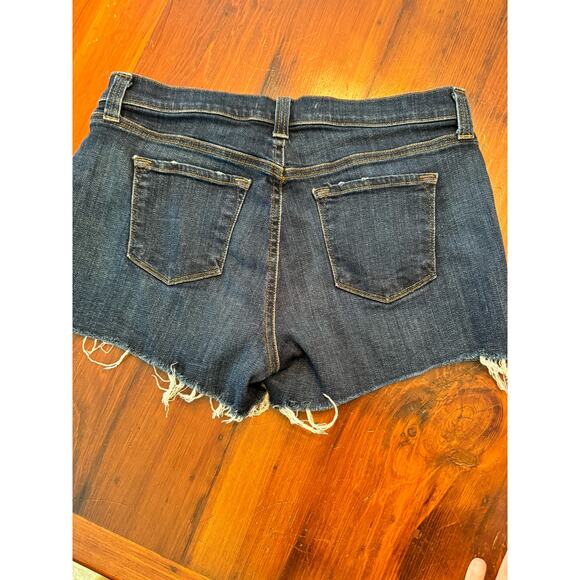 J BRAND Dark Wash Tribute Cut Off Jean Shorts Denim Stretch Womens Sz 27 - Picture 7 of 14